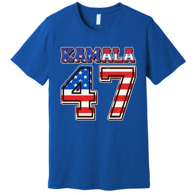 Vintage Patriotic Sporty Kamala Harris 47 Premium T-Shirt