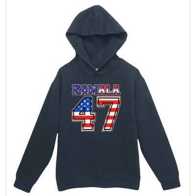 Vintage Patriotic Sporty Kamala Harris 47 Urban Pullover Hoodie