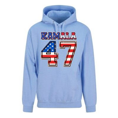 Vintage Patriotic Sporty Kamala Harris 47 Unisex Surf Hoodie