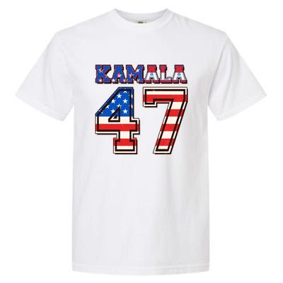 Vintage Patriotic Sporty Kamala Harris 47 Garment-Dyed Heavyweight T-Shirt