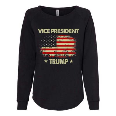 Vice President Trump Flag Womens California Wash Sweatshirt