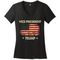 Vice President Trump Flag Women's V-Neck T-Shirt