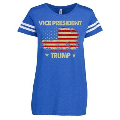 Vice President Trump Flag Enza Ladies Jersey Football T-Shirt