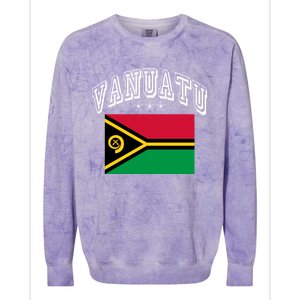 Vanuatu Patriotic Throwback Flag Souvenir Gift Colorblast Crewneck Sweatshirt