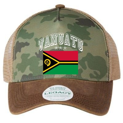 Vanuatu Patriotic Throwback Flag Souvenir Gift Legacy Tie Dye Trucker Hat