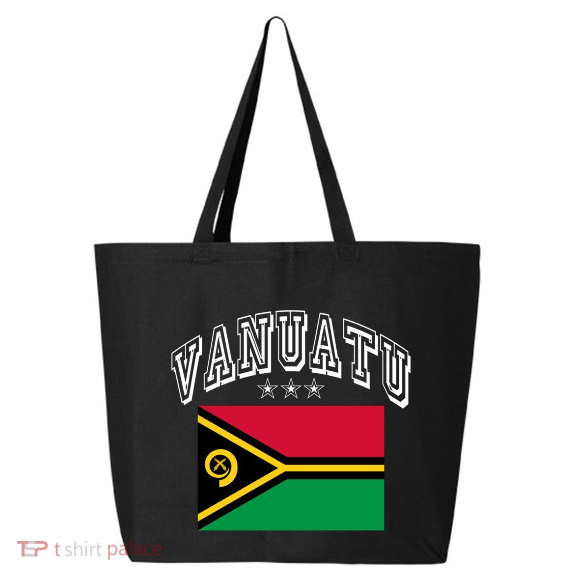 Vanuatu Patriotic Throwback Flag Souvenir Gift 25L Jumbo Tote