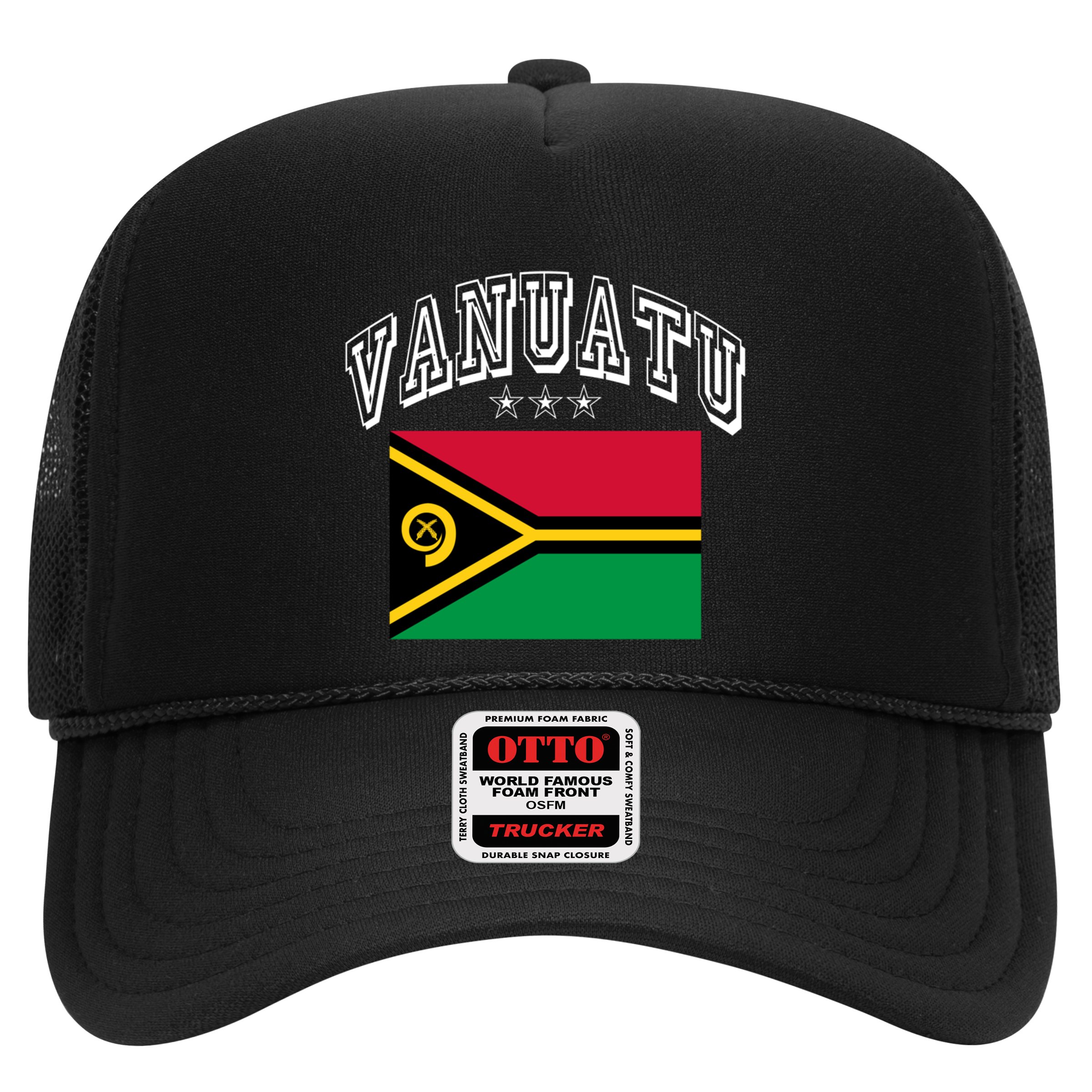 Vanuatu Patriotic Throwback Flag Souvenir Gift Hat