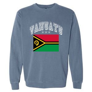 Vanuatu Patriotic Throwback Flag Souvenir Gift Garment-Dyed Sweatshirt