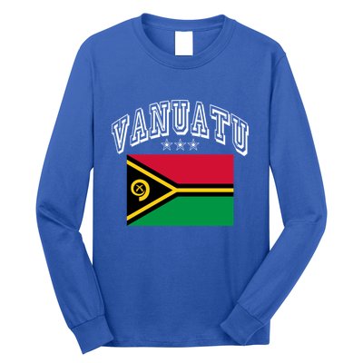 Vanuatu Patriotic Throwback Flag Souvenir Gift Long Sleeve Shirt