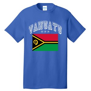 Vanuatu Patriotic Throwback Flag Souvenir Gift Tall T-Shirt