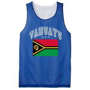 Vanuatu Patriotic Throwback Flag Souvenir Gift Mesh Reversible Basketball Jersey Tank