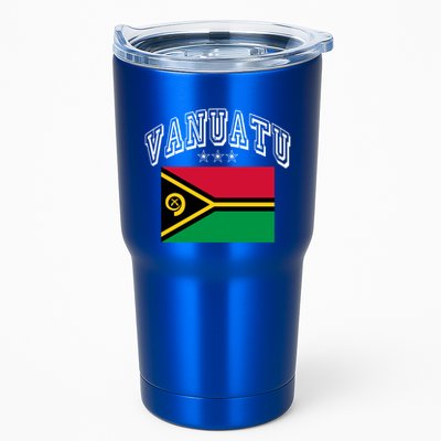 Vanuatu Patriotic Throwback Flag Souvenir Gift Tumbler