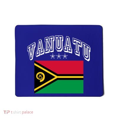 Vanuatu Patriotic Throwback Flag Souvenir Gift Mousepad