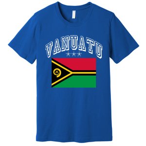 Vanuatu Patriotic Throwback Flag Souvenir Gift Premium T-Shirt