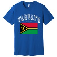 Vanuatu Patriotic Throwback Flag Souvenir Gift Premium T-Shirt