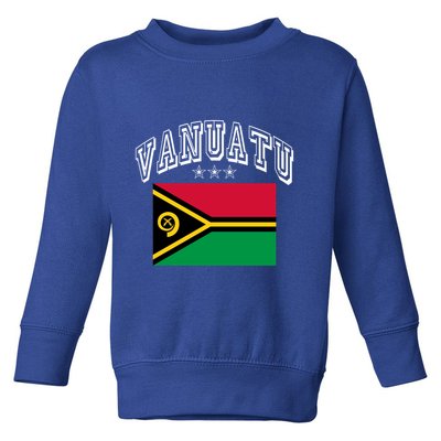 Vanuatu Patriotic Throwback Flag Souvenir Gift Toddler Sweatshirt