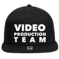 Video Production Team 7 Panel Mesh Trucker Snapback Hat