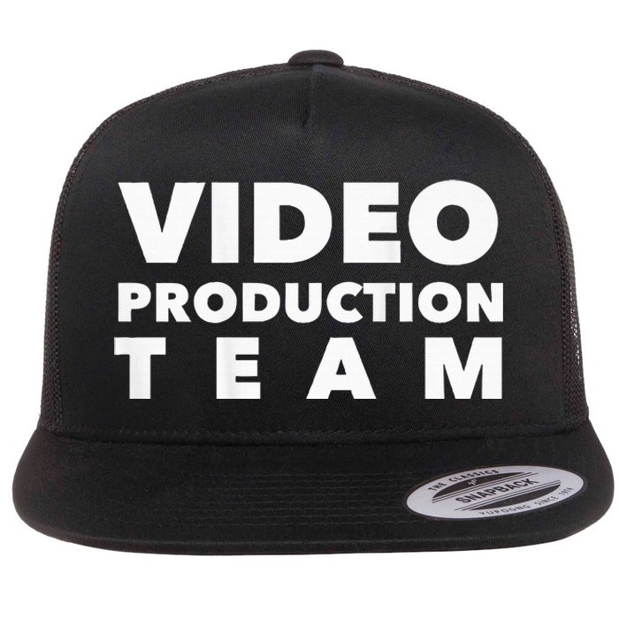 Video Production Team Flat Bill Trucker Hat