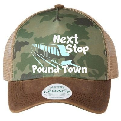 Visit Pound Town Funny Adult Sexual Humor Legacy Tie Dye Trucker Hat