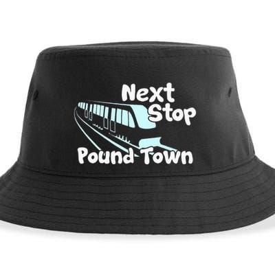 Visit Pound Town Funny Adult Sexual Humor Sustainable Bucket Hat