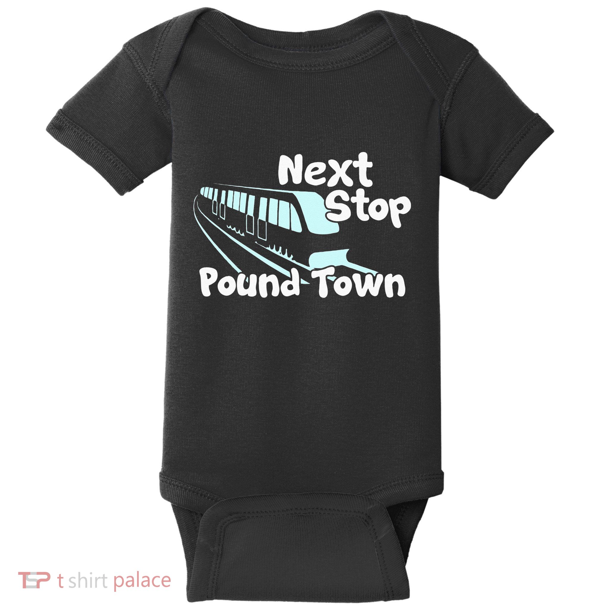 Visit Pound Town Funny Adult Sexual Humor Baby Bodysuit