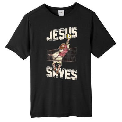 Volleyball Player Team Jesus Vintage Jesus Saves Tall Fusion ChromaSoft Performance T-Shirt