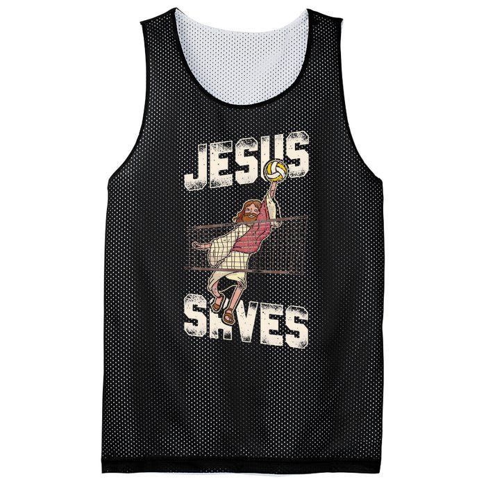 Volleyball Player Team Jesus Vintage Jesus Saves Mesh Reversible Basketball Jersey Tank