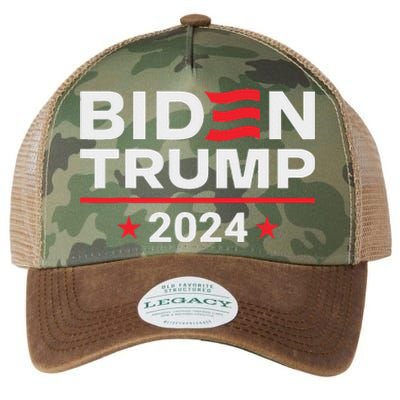 Vice President Trump Harris Biden Meme 2024 Design Legacy Tie Dye Trucker Hat