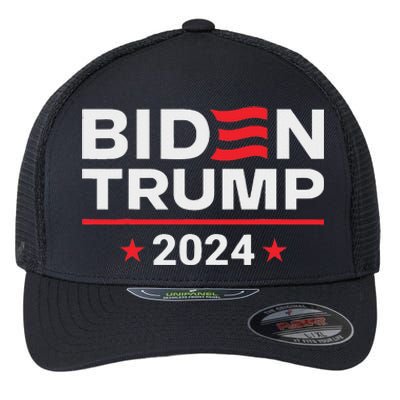 Vice President Trump Harris Biden Meme 2024 Design Flexfit Unipanel Trucker Cap