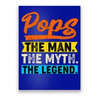 VINTAGE POPS THE MAN THE MYTH THE LEGEND Fathers Day Poster