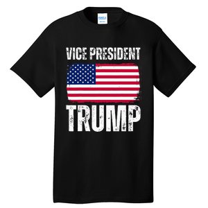 Vice President Trump Usa America Flag Funny Tall T-Shirt