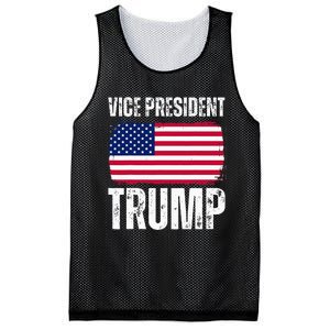 Vice President Trump Usa America Flag Funny Mesh Reversible Basketball Jersey Tank