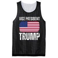 Vice President Trump Usa America Flag Funny Mesh Reversible Basketball Jersey Tank