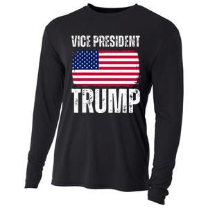 Vice President Trump Usa America Flag Funny Cooling Performance Long Sleeve Crew