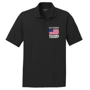 Vice President Trump Usa America Flag Funny PosiCharge RacerMesh Polo