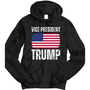 Vice President Trump Usa America Flag Funny Tie Dye Hoodie