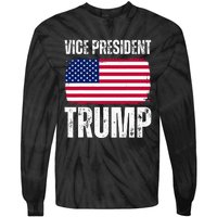 Vice President Trump Usa America Flag Funny Tie-Dye Long Sleeve Shirt