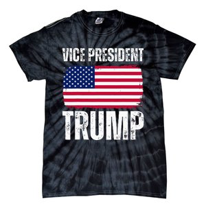 Vice President Trump Usa America Flag Funny Tie-Dye T-Shirt