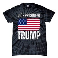 Vice President Trump Usa America Flag Funny Tie-Dye T-Shirt