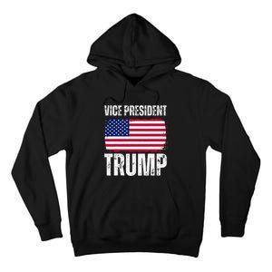 Vice President Trump Usa America Flag Funny Tall Hoodie