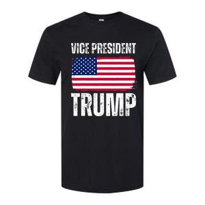 Vice President Trump Usa America Flag Funny Softstyle CVC T-Shirt