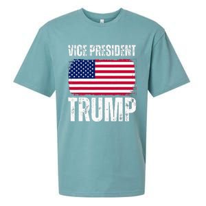 Vice President Trump Usa America Flag Funny Sueded Cloud Jersey T-Shirt