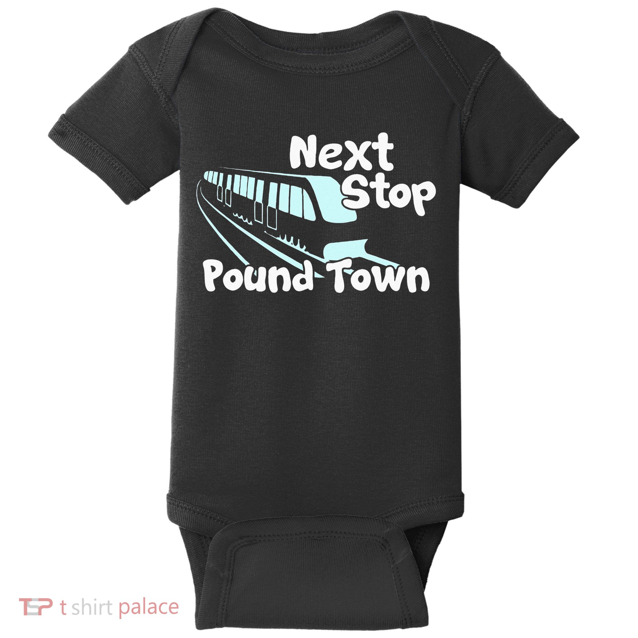 Visit Pound Town Funny Adult Sexual Humor Baby Bodysuit