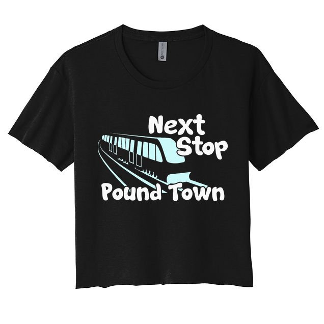 Visit Pound Town Funny Adult Sexual Humor Crop Top