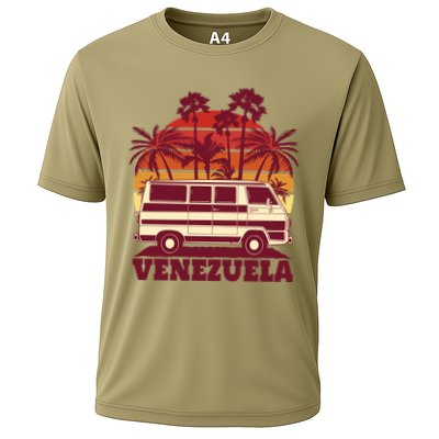 Venezuela Palm Tree Sunset Retro Performance Shirt