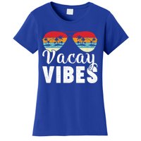 Vintage Palm Tree Sunglasses Summer Vacation Vacay Vibes Gift Women's T-Shirt