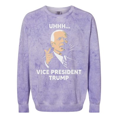 Vice President Trump Kamala Harris Biden Meme Design Colorblast Crewneck Sweatshirt