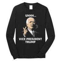 Vice President Trump Kamala Harris Biden Meme Design Long Sleeve Shirt