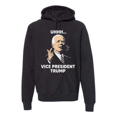 Vice President Trump Kamala Harris Biden Meme Design Premium Hoodie