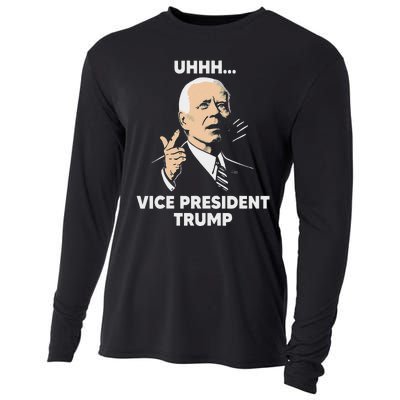 Vice President Trump Kamala Harris Biden Meme Design Cooling Performance Long Sleeve Crew